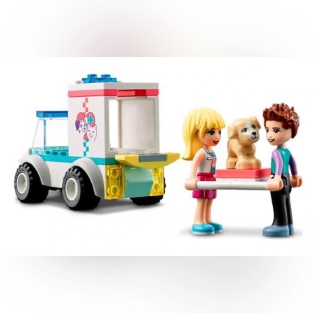Lego friends pet clinic ambulance set 41694 new in sealed package 54 pieces rare